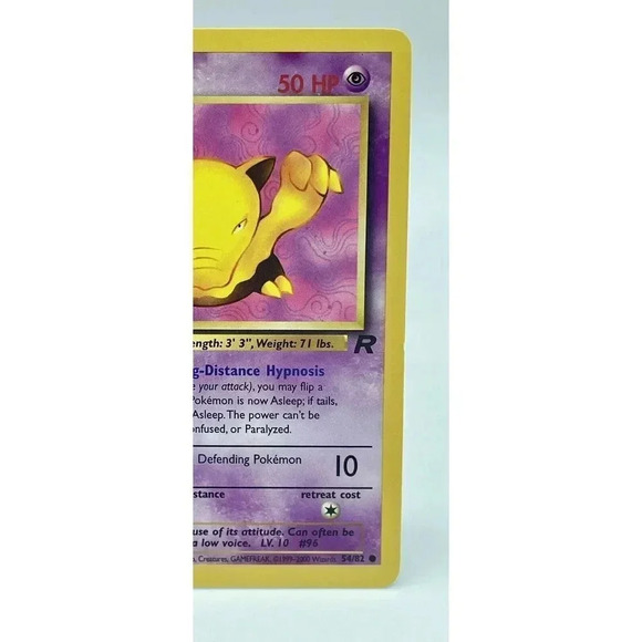 Drowzee‎ 54/82 Team Rocket Common Pokemon Non Holo WOTC Vintage 2000 MP - Picture 3 of 9